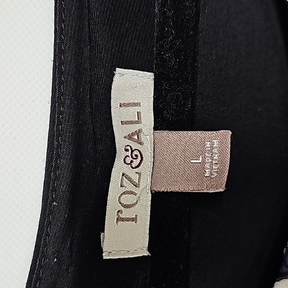 Chevron blouse, zippered shoulder, color block - Picture 4 of 7